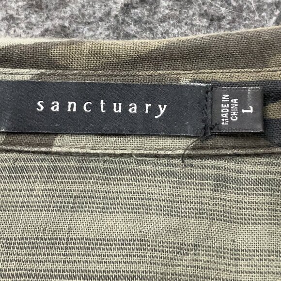SanctuarySize L Long sleeve button-down Camo shirt - Picture 3 of 4